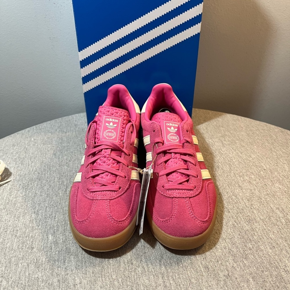 Adidas Gazelle Indoor Pink White Gum Size Women's Shoe Size 7 JR1356​​ - Picture 3 of 11